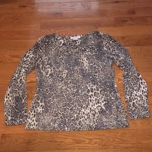 Liz Claiborne Animal print  top